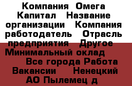 Компания «Омега Капитал › Название организации ­ Компания-работодатель › Отрасль предприятия ­ Другое › Минимальный оклад ­ 40 000 - Все города Работа » Вакансии   . Ненецкий АО,Пылемец д.